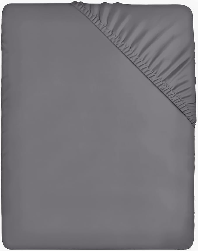Utopia Bedding Fitted Sheet Double, Grey