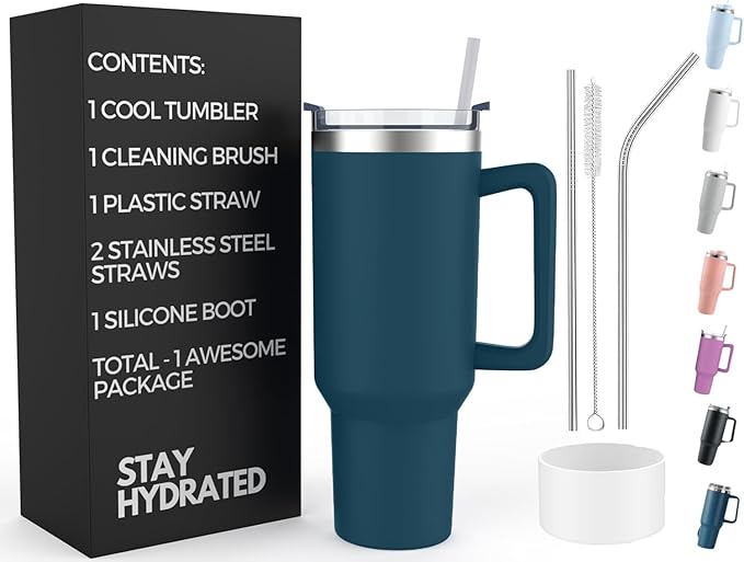 Re Tech UK - 40oz Tumbler With Straw And Lid