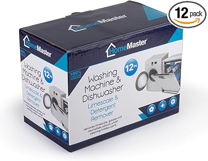 Limescale & Detergent Remover for All Washing Machine & Dishwashers by Home Master