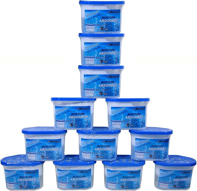 Belaco Dehumidifier Pack of 12x 500ml Prevent Mould & Mildew