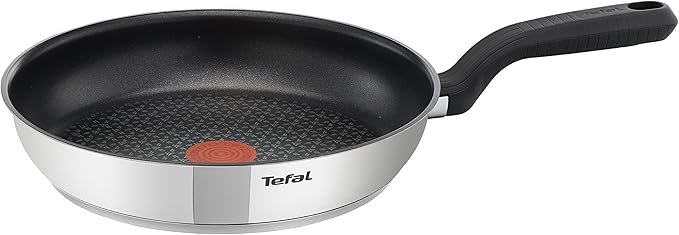 Tefal Comfort Max, Induction Frying Pan, Stainless Steel, Non Stick