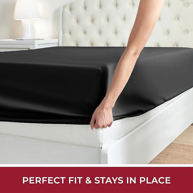 Moonlight Bedding Fitted Sheet 40 Cm Extra Deep Pocket Bed Sheets