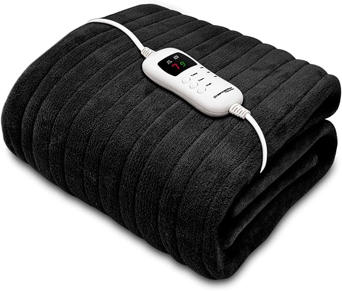 Dreamcatcher Black Heated Throw Electric Blanket,
