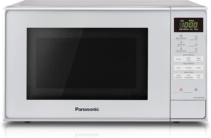 Panasonic NN-E28JMMBPQ Compact Solo Microwave Oven with Turntable