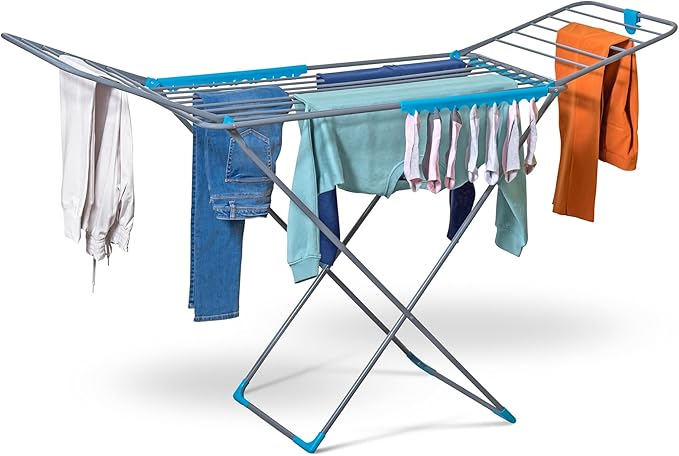 CUQOO Foldable Airer - Compact Clothes Drying Rack