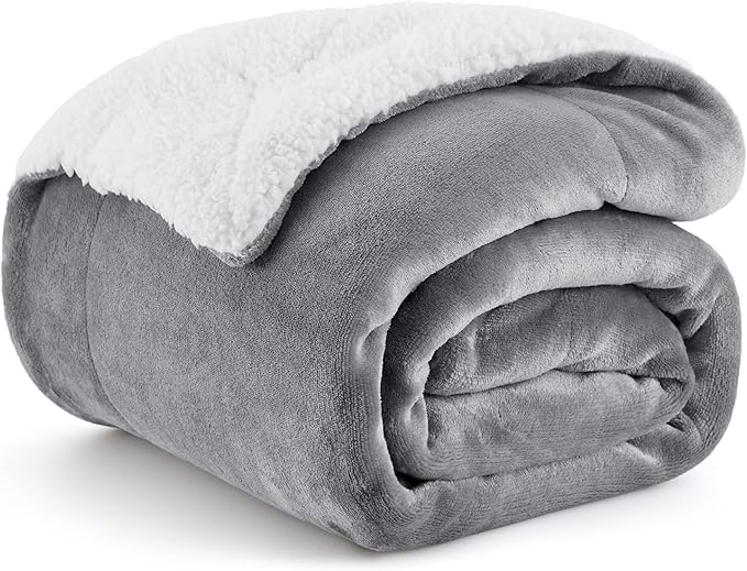 Bedsure Sherpa Fleece Throw Blanket