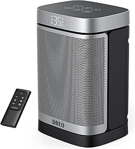 Dreo Space Heater, 70° Oscillating Electric PTC Ceramic Heater with Thermostat